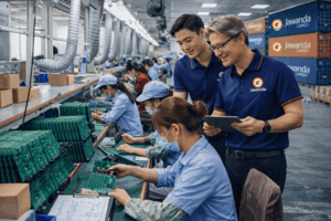 หน้าปกการผลิตสินค้าจากจีน